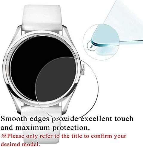 Synvy [3 Pack] מגן מסך זכוכית מחוסמת, תואם לחדשן Solkraft 32mm 9h Film Smartwatch Smart Smart Stackers